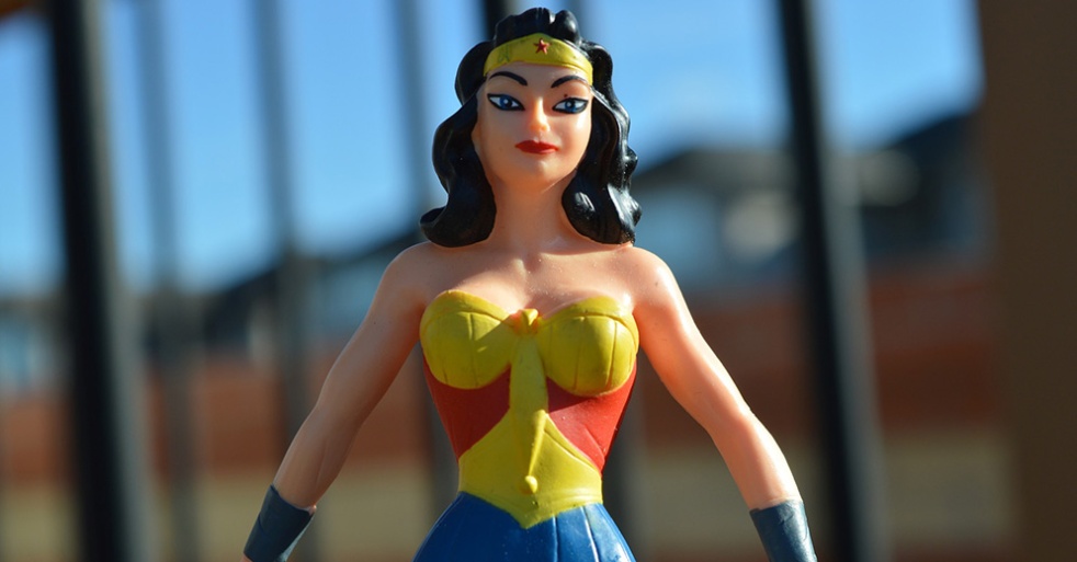 A Wonder Woman action figure